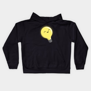 Watt Watt! - Happy Lightbulb Kids Hoodie